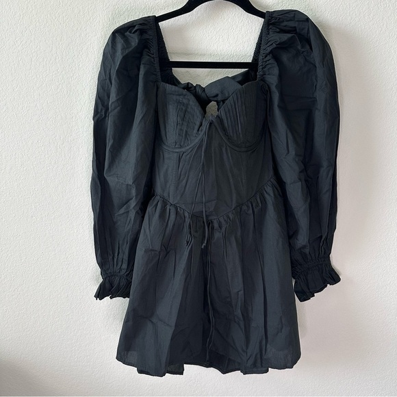 For Love & Lemons Ruth Mini Dress in Black SZ S - Picture 3 of 10
